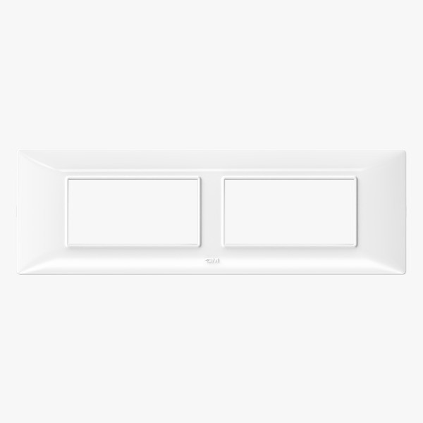 GM  XPULSE Glossy White 8 Module Plate