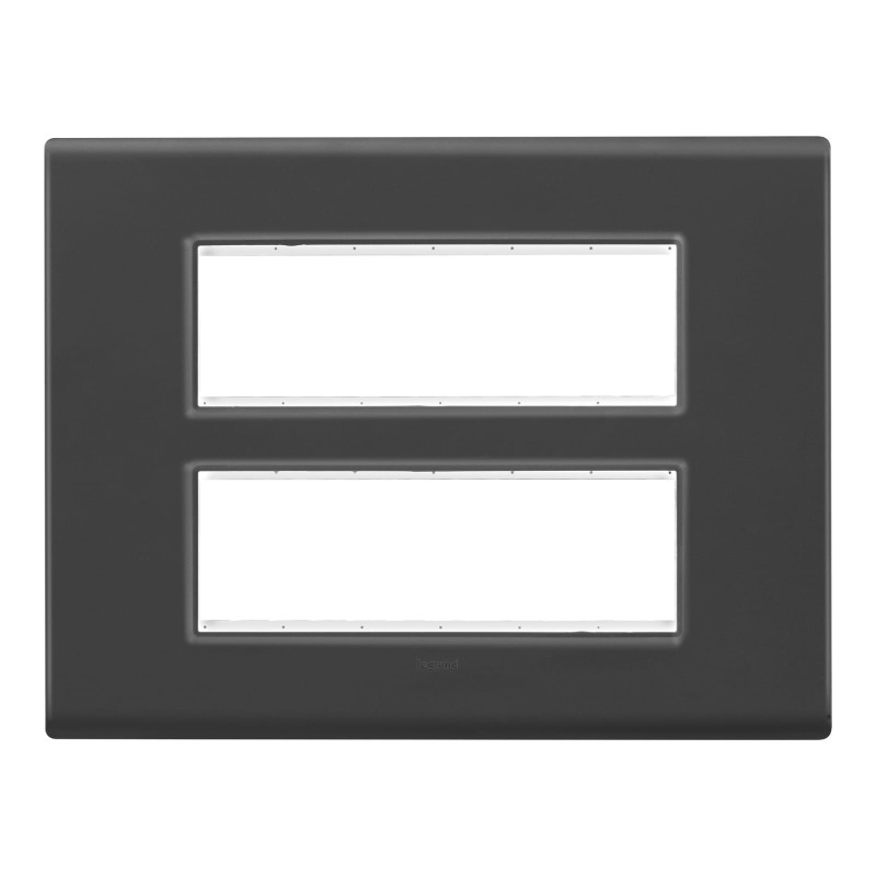 LEGRAND ALLZY MATT BLACK 12MODULE PLATE