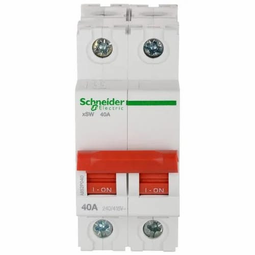 Isolator 40A Double Pole Schneider