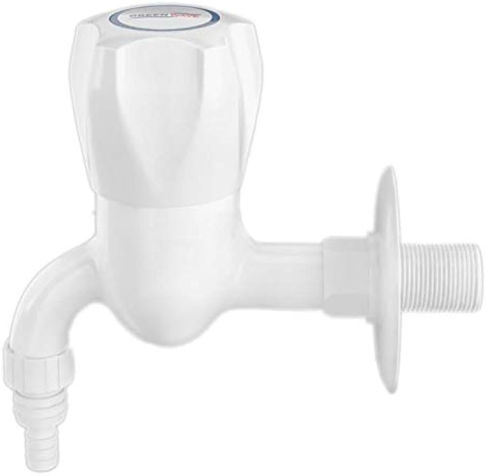 GREEN WAVE WASHING MACHINE TAP (WHITE)