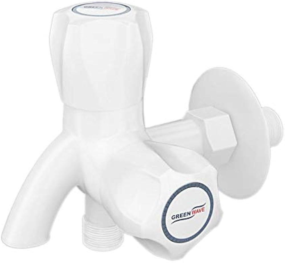 GREEN WAVE 2 WAY TAP (WHITE)