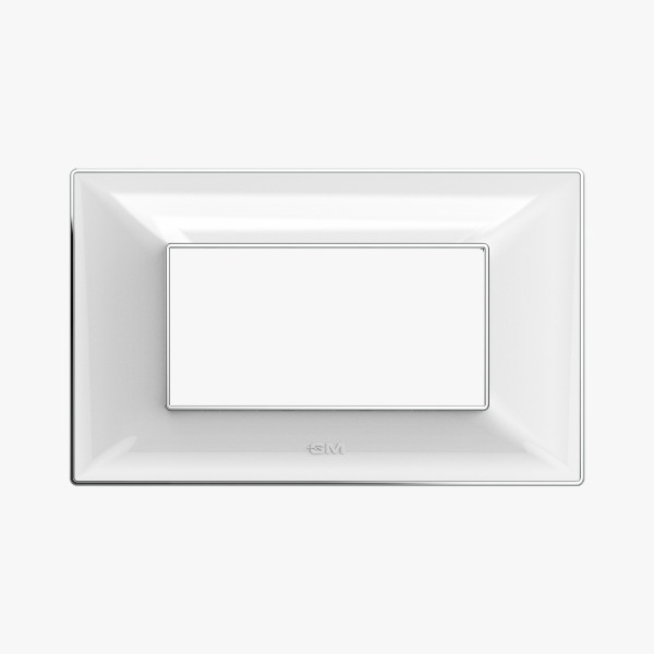 GM  XPULSE Glossy White 4 Module Plate