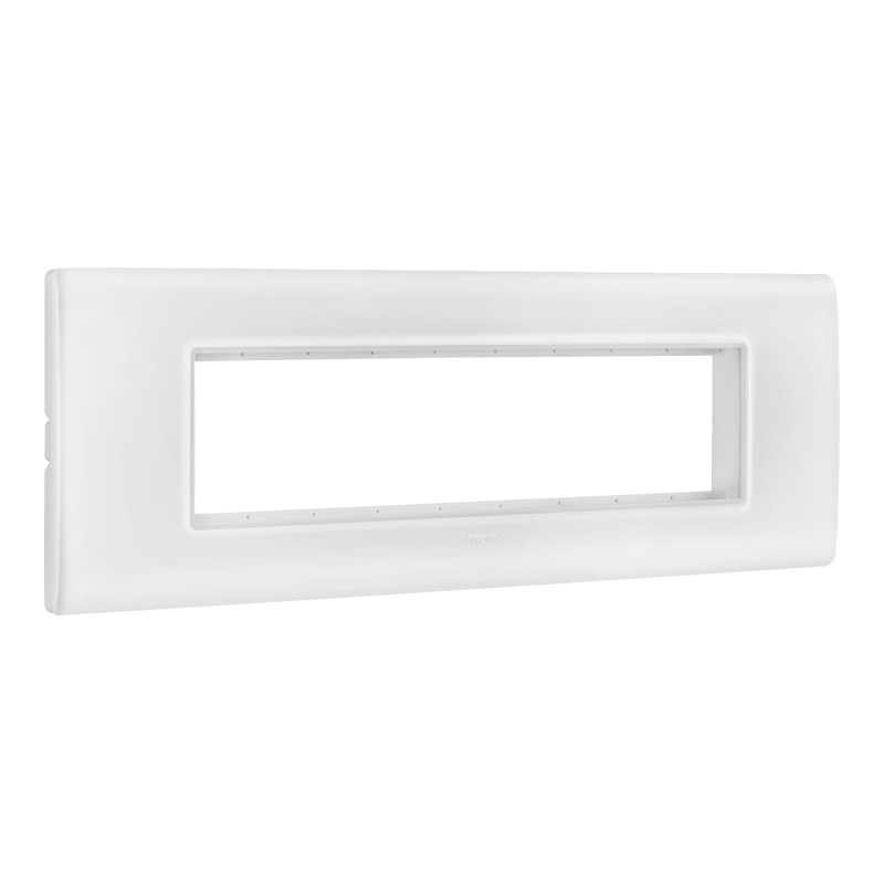 LEGRAND ALLZY GLOSSY WHITE 9MODULE PLATE