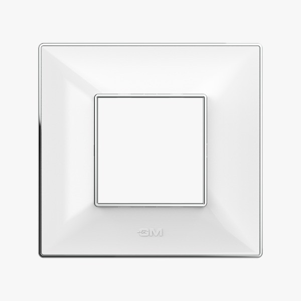 GM  XPULSE Glossy White 2 Module Plate