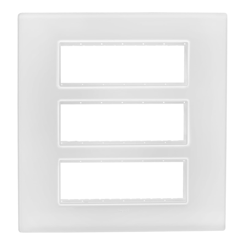 LEGRAND ALLZY GLOSSY WHITE 18MODULE PLATE